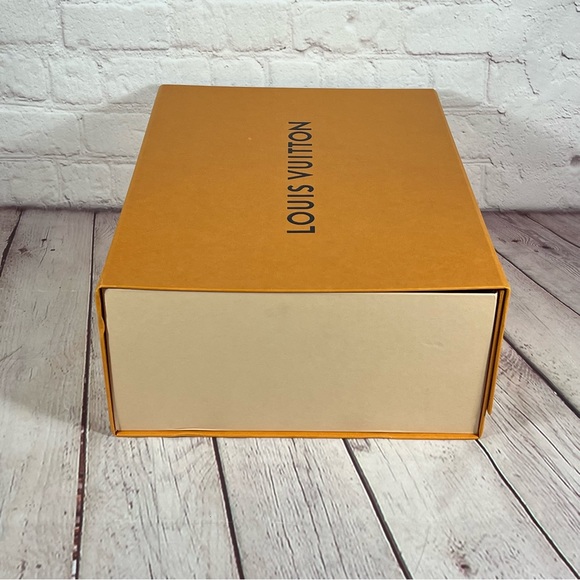 Louis Vuitton Gift Box Storage Orange Black Size 14”x10”x5” - Picture 6 of 14